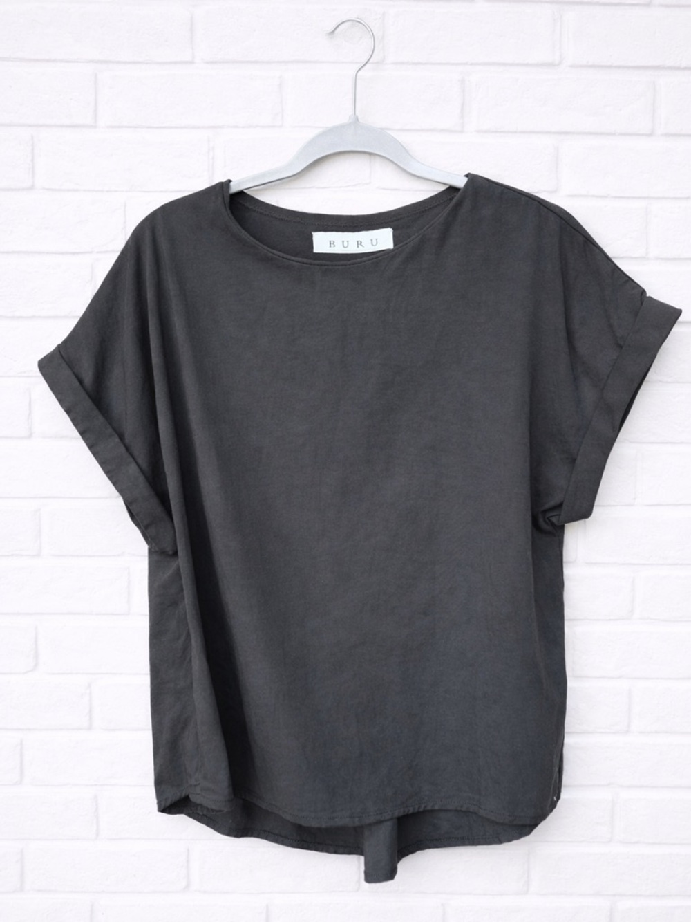 Buru Blouse Top Shirt Black